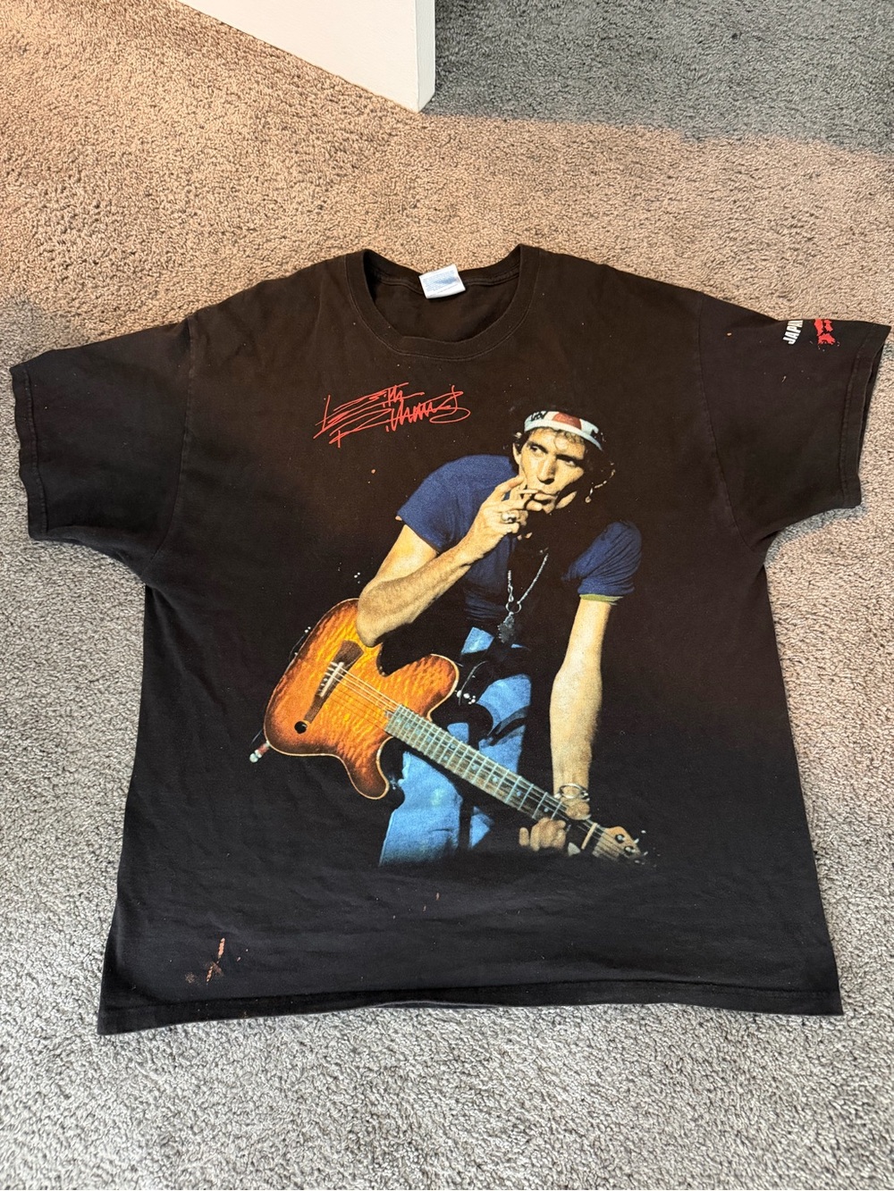 Vintage Keith Richard’s 2011 Japan Relief T Shirt Sz XL